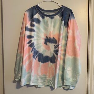 Tie-Dye Polyester Sweater